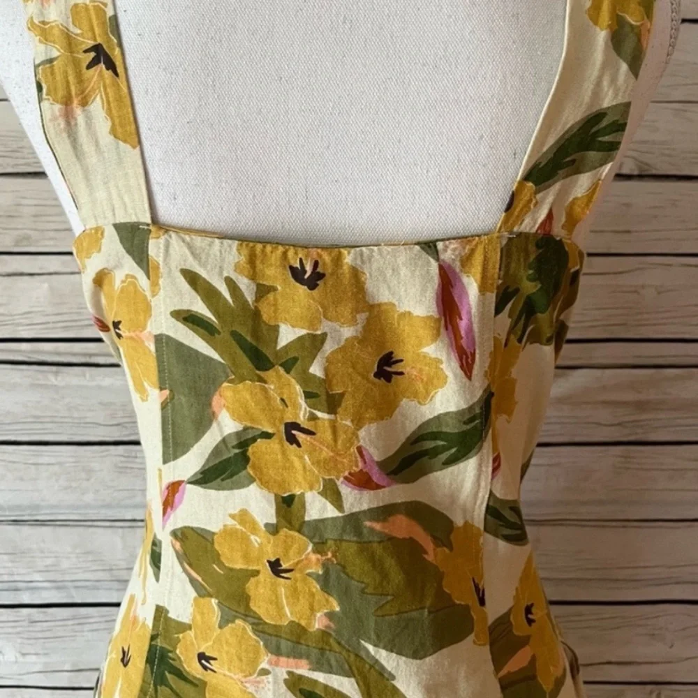 L*Space Floral Linen Blend Dress Mykonos in Ibiza - Picture 7 of 13